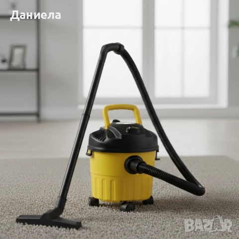 Мощна прахосмукачка за сухо и мокро почистване с 10L контейнер, снимка 2 - Прахосмукачки - 52487532