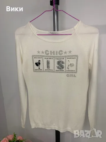 Блуза нежно плетиво универсален размер, снимка 11 - Блузи с дълъг ръкав и пуловери - 48764582