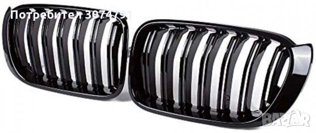 Двойни M Бъбреци Решетки за BMW X3 X4 F25 F26 БМВ Черен Гланц 2015-2017, снимка 2 - Аксесоари и консумативи - 32950734