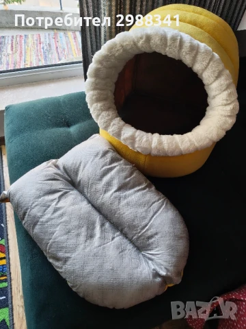 Кучешка/котешка колибка с възглавница в отлично състояние!, снимка 3 - Други стоки за животни - 50663404
