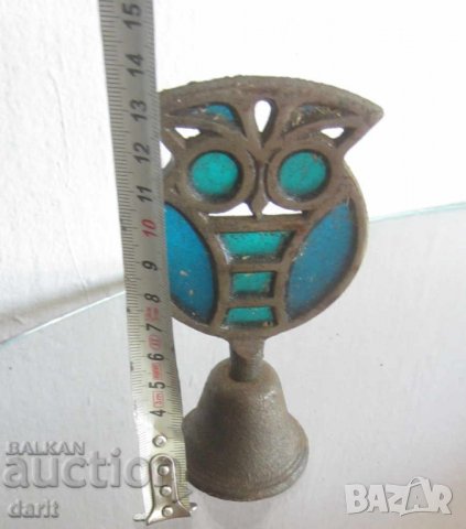 стара настолна камбана сова, снимка 4 - Антикварни и старинни предмети - 28884606