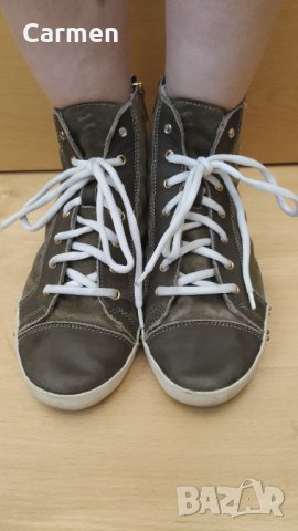 Български дамски боти от естествен набук -Ciaboo , снимка 6 - Дамски боти - 32973058