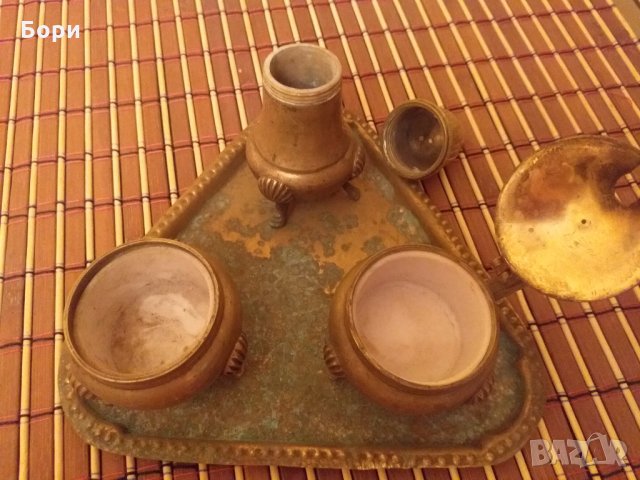 Комплект  от месинг, снимка 4 - Други ценни предмети - 27461029