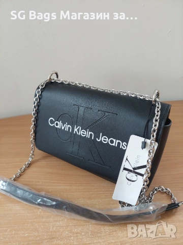 Calvin klein дамска чанта през рамо стилна чанта код 24 , снимка 3 - Чанти - 51837312