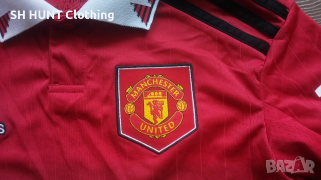 Adidas MANCHESTER UNITED Kids Footbal T-Shirt Размер 9-10 г / 140 см детска футболна тениска 19-68, снимка 4 - Детски тениски и потници - 53302409