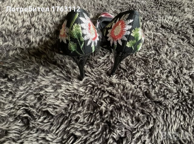 Zara обувки с ток, 38 номер, но по-скоро 37,умалени, нови с етикет, снимка 3 - Дамски обувки на ток - 37729546