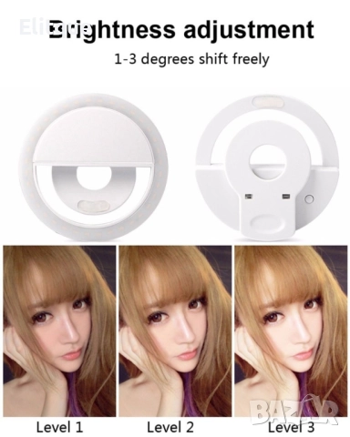 Кръгла селфи светкавица с LED светлина, снимка 7 - Други стоки за дома - 52889066