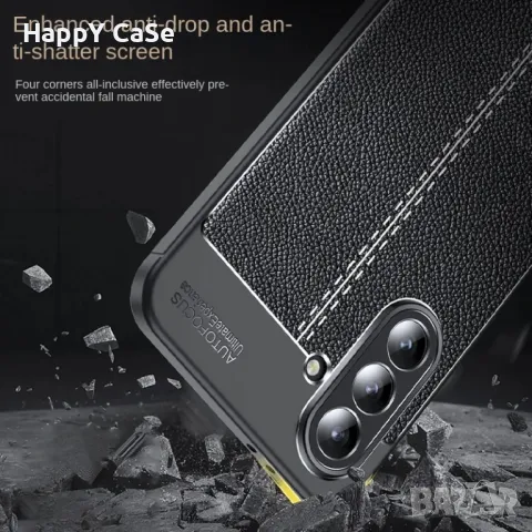 Samsung Galaxy A17 A56 A36 A26 A16 / Лукс кейс калъф гръб с кожена шарка, снимка 7 - Калъфи, кейсове - 49243651