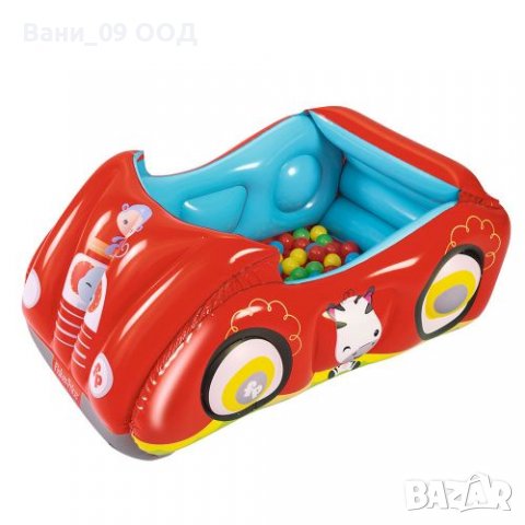 Надуваема кола с 25 топки Бестуей BESTWAY FISHER PRICE, снимка 1