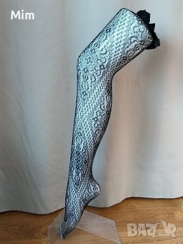 TIGHTS one size M/XXL Черен чорапогащник на мрежа , снимка 1 - Бельо - 42956429