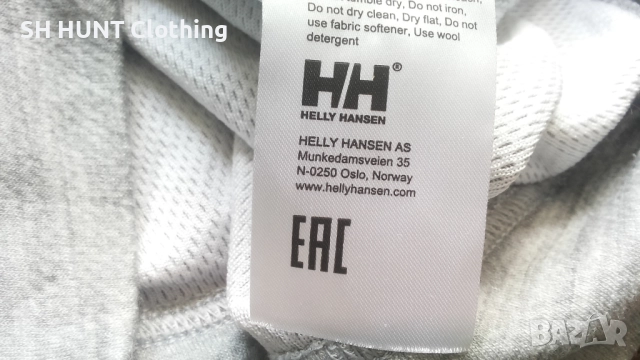 HELLY HANSEN 75106 Grey Lifa Base Layer 57% Merino Wool размер S работна термо блуза W4-550, снимка 18 - Блузи - 52025502