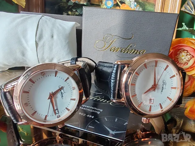 Ръчни часовници  TARDIMA за двойка- Дамски и мъжки., снимка 5 - Луксозни - 48827132