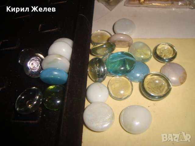 ЛОТ ЦВЕТНО АРТ СТЪКЛО и КРИСТАЛ за УКРАСА 75381