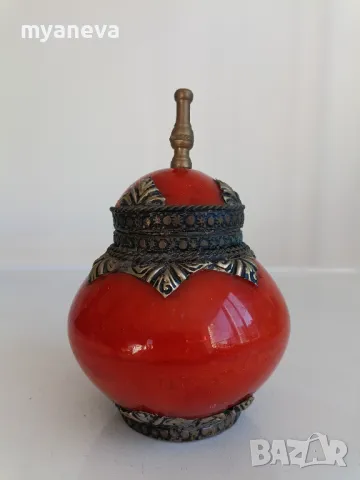 Art Deco кутия за бижута от Индия с метален обков. , снимка 3 - Колекции - 48104685