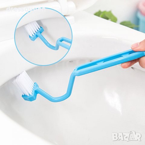 3355 Извита Мини четка за лесно почистване на тоалетната чиния