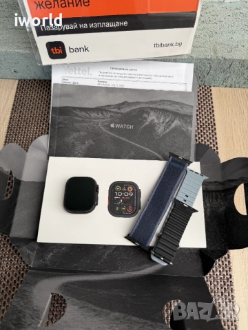 24мес❌ Гаранция‼️ Apple Watch ULTRA 2 ‼️ Лизинг от 42лв/м ‼️ 49mm Cell / Black Titanium, снимка 4 - Смарт часовници - 52144762