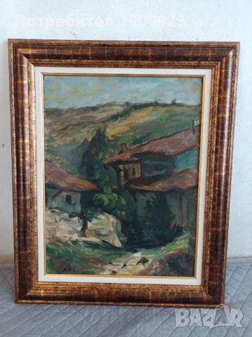 Стара маслена картина , снимка 5 - Картини - 50506617