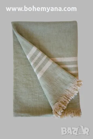 Одеяло лен и памук - салвия, снимка 5 - Олекотени завивки и одеяла - 47292393