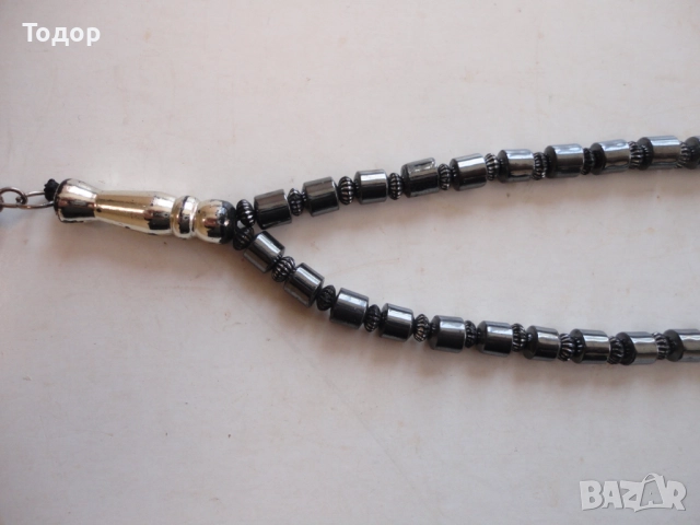Страхотна броеница от хематит 11, снимка 5 - Колекции - 52661336