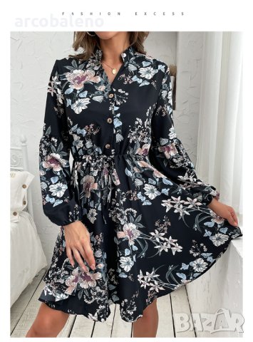 Дамска модна рокля с дълги ръкави, снимка 3 - Рокли - 43914976