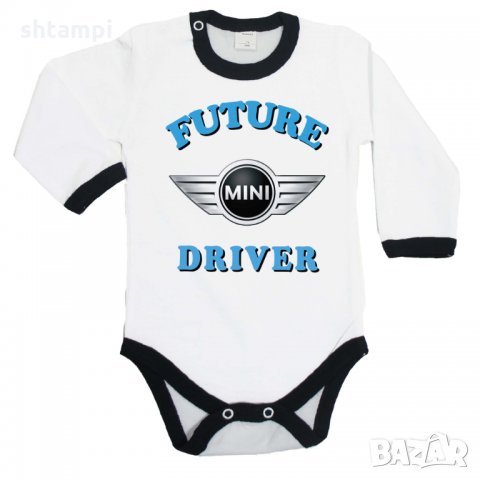 Бебешко боди Mini Cooper Future driver, снимка 3 - Бодита за бебе - 33248540