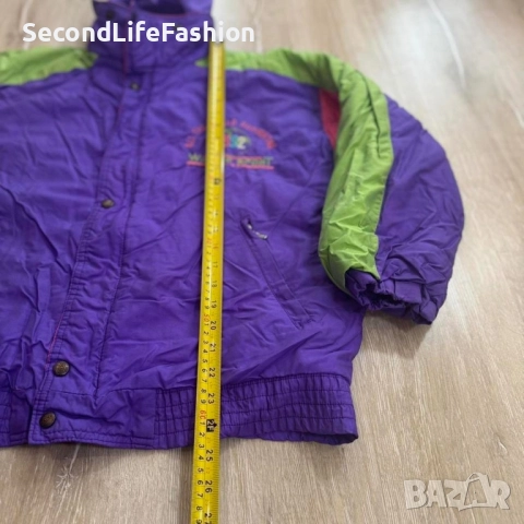 Ски яке Skiss дамско винтидж лилаво размер M ретро ​​90-те., снимка 5 - Зимни спортове - 52500838