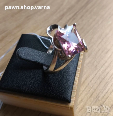 Нов. сребърен пръстен с камък – 925 проба, снимка 3 - Пръстени - 50830649