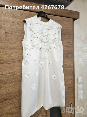 Бяла рокля на LYNNE, снимка 2 - Рокли - 53138354