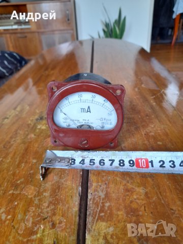 Стара измервателна система,измервателен уред,амперметър #6, снимка 6 - Антикварни и старинни предмети - 40426351