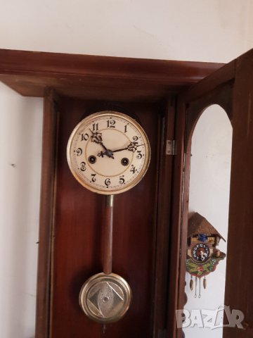 Стар немски стенен часовник, снимка 7 - Антикварни и старинни предмети - 37889502