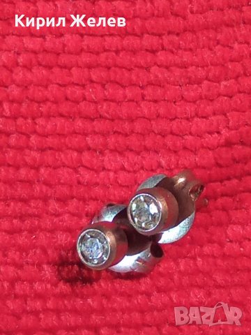 СТАРИ СРЕБЪРНИ ОБЕЦИ ОКСИДИРАНИ с МИНИАТЮРНИ КРИСТАЛИ РЕТРО КЛАСИК МОДЕЛ 27211, снимка 4 - Антикварни и старинни предмети - 36867720