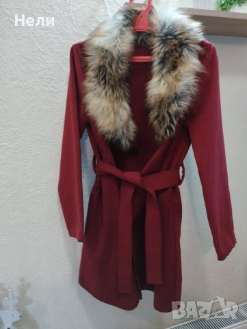 Дамско палто с голяма яка, снимка 2 - Палта, манта - 43974650