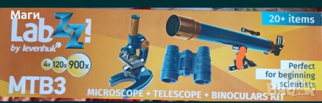 Телескоп, микроскоп и бинокъл Levenhuk LabZZ MTB3, снимка 1 - Образователни игри - 43460666