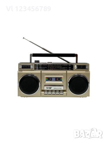 Ретро радио с дизайн на класически радиокасетофон -NNS 7088S, снимка 2 - Радиокасетофони, транзистори - 52448432