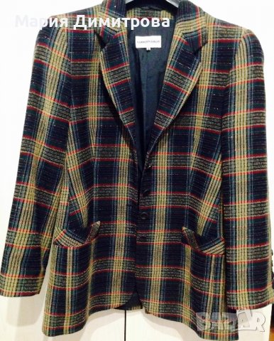 Модерно карирано сако Вълна, снимка 12 - Сака - 38948596