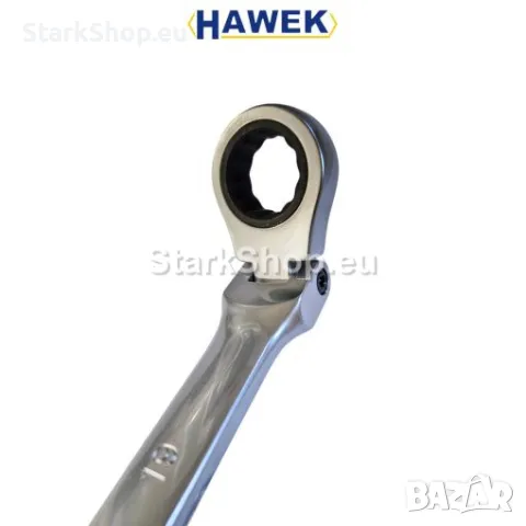 Удължени Подвижни Ключове Звезди с Тресчотка 8-19мм HAWEK Тресчотни с Чупещо Рамо