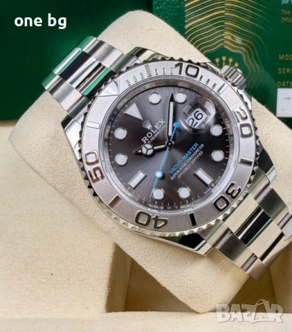 Rolex Yacht Master Silver platinum, снимка 4 - Луксозни - 53459614