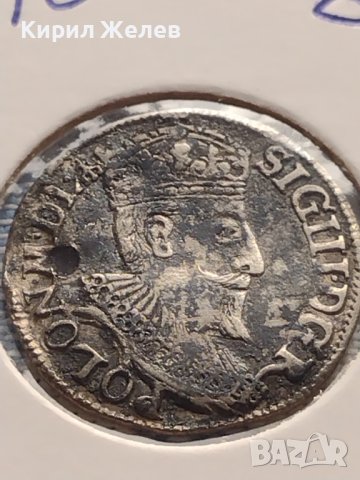 Сребърна монета 3 гроша 1595г. Сигизмунд трети ПОЛША за КОЛЕКЦИОНЕРИ 12210, снимка 6 - Нумизматика и бонистика - 43000120
