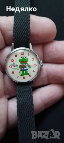 Kermit,by Henson,1987,оригинален ръчен часовник , снимка 2 - Антикварни и старинни предмети - 53047811