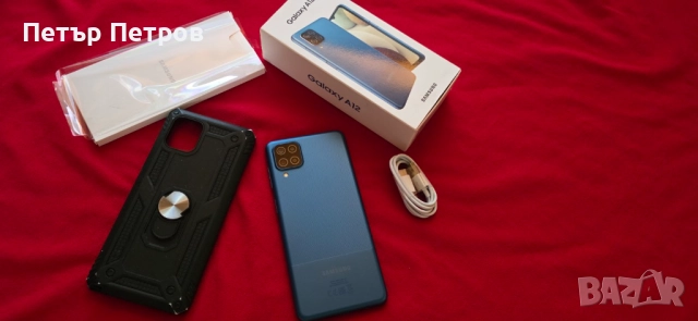 Samsung Galaxy A12 64GB Blue ПЪЛЕН КОМПЛЕКТ!-разпечатан за снимките!, снимка 5 - Samsung - 51923932