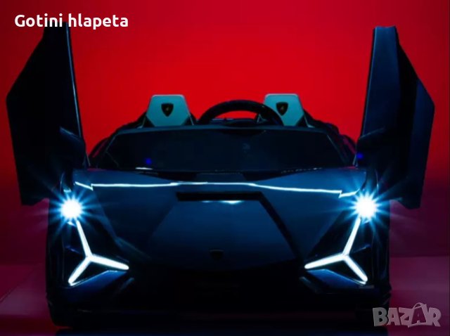 Акумулаторен Двуместна КОЛА Lamborghini SIAN 4X4 24V батерия,MP4 плейър, с меки гуми, снимка 14 - Детски велосипеди, триколки и коли - 43675180