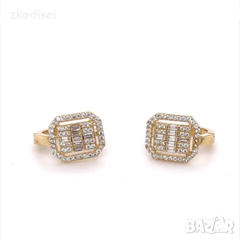 Златни обеци 2,84гр. 14кр. проба:585 модел:26529-6