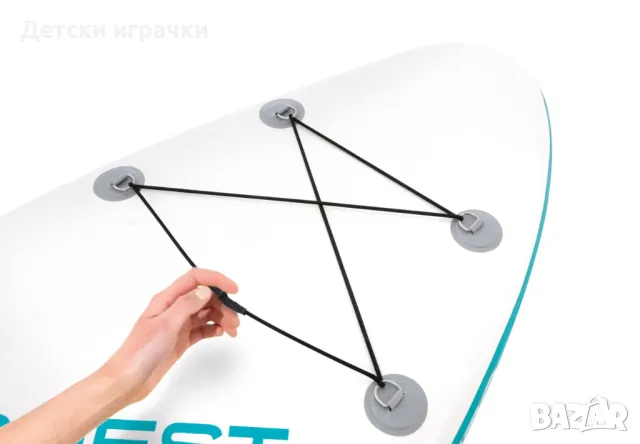 Надуваем SUP борд с гребло INTEX Aqua Quest 320, 302 х 81 х 15 см, падълборд, снимка 11 - Водни спортове - 50394457