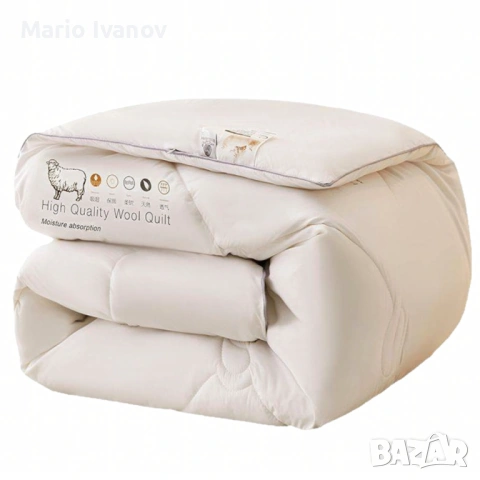 Капитониран чаршаф от нетъкана материя 1,80 x 2,00 м + 2 калъфки + Подарък Зимен юрган с овча вълна , снимка 8 - Спално бельо - 53379645