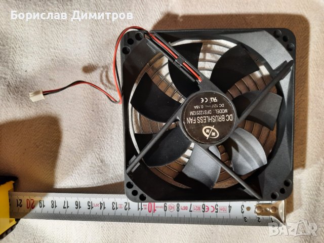 Продавам вентилатор DC BRUSHLESS FAN 12 V 0.18 A с решетка, снимка 4 - Други - 39885173