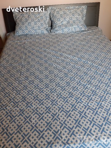 Спално бельо чаршаф за спалня с 2бр. калъфки - ранфорс, снимка 4 - Спално бельо - 33686687
