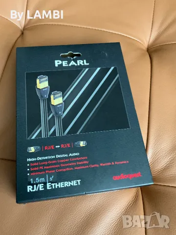 Audioquest Pearl Rj45 Ethernet Audio Lan Streamer 1.5m hi fi cable  			