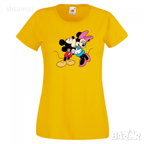 Дамска тениска Mickey & Minnie ,Мини Маус,Микки Маус.Подарък,Изненада,, снимка 10 - Тениски - 36526185