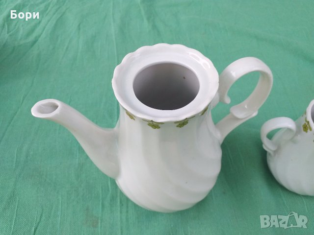 Порцеланова кана/чайник и каничка , снимка 4 - Чаши - 28863592