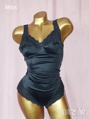 М Черно еластично,модилелиращо боди